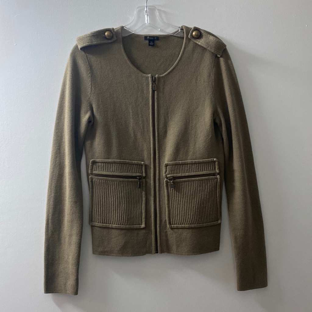 Ann Taylor Military Cardigan
